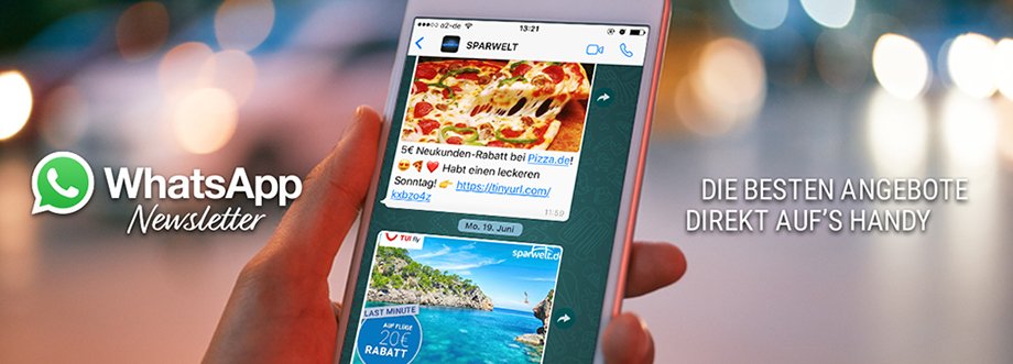 Die besten SPARWELT-Deals kostenlos per WhatsApp