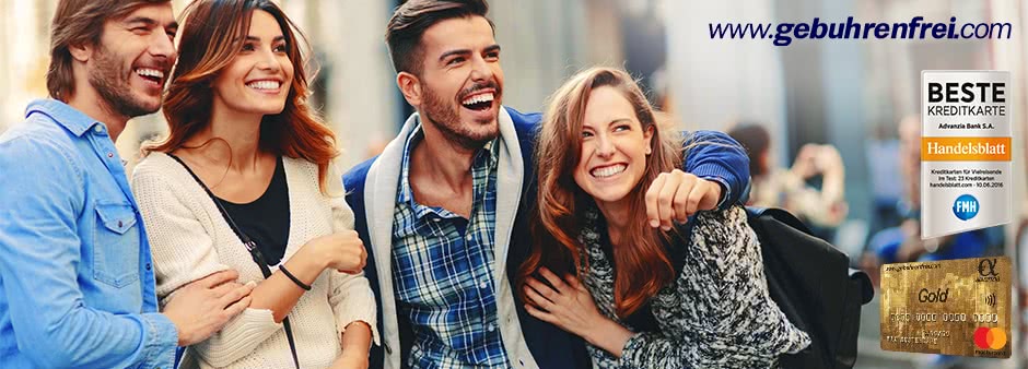 Gebührenfrei Mastercard GOLD + 30€ Startguthaben